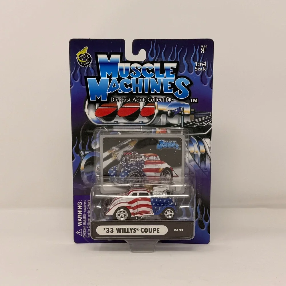 Muscle Machines '33 Willys Coupe Stars & Stripes 1:64 Diecast‎ - New MOC 03-44